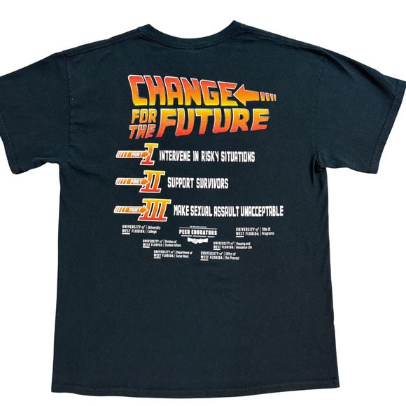 Gildan Other - Back to the Future Change For The Future Graphic T Shirt Mens Large Black